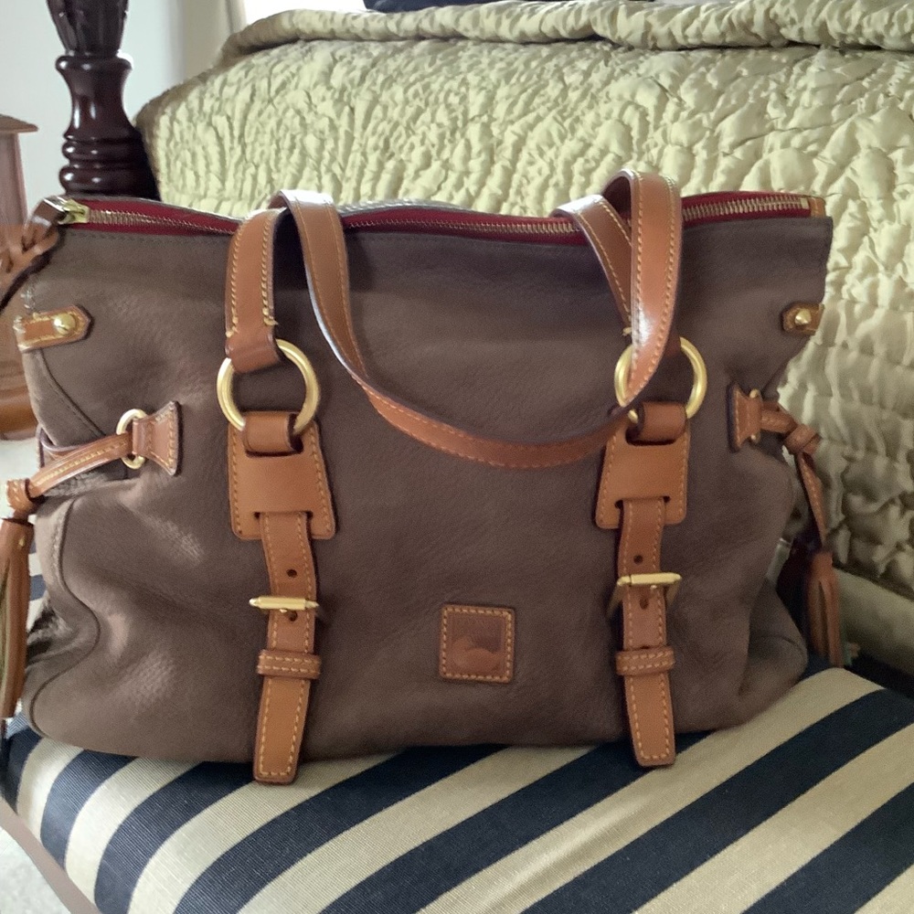 Dooney  & Bourke Pebbled Leather Satchel